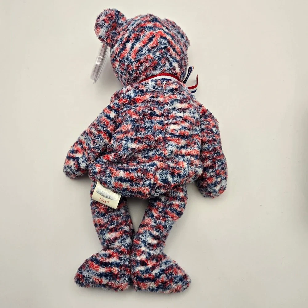 Ty 2000 USA Bear Beanie Baby Patriotic Americana Plush